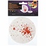 Articasa Halloween onderzetters - Bloedspetters - Ø 9.8 cm - 10 stuks - Wit/Rood