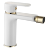 REA Bloom Bidetkraan - Laag Model - Mat Wit/ Glans Goud REA Bloom Bidetkraan - Laag Model - Mat Wit/ Glans Goud