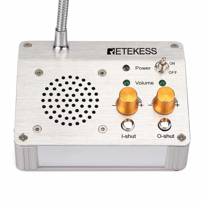 Retekess Raamintercom TW104 met full duplex, 1,8 m kabel en helder geluid voor loket en balie