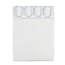 Benson Stijlvol douchegordijn - waterafstotend polyester - 180 x 200 cm - wit - inclusief 12 ophanghaken