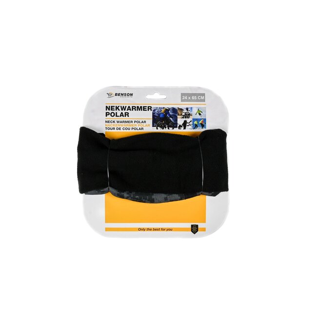 Benson Nekwarmer - Polar - Microvezel en Fleece - Sneldrogend - 24 x 65 cm