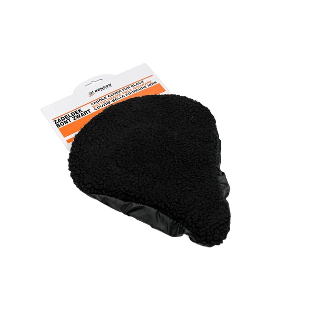 Benson Zadeldek - Imitatie schapenvacht - Comfortabel en duurzaam - Zwart