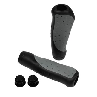 Benson Comfortabele fietshandvatten - ergonomisch - 135 mm - zwart - set van 2