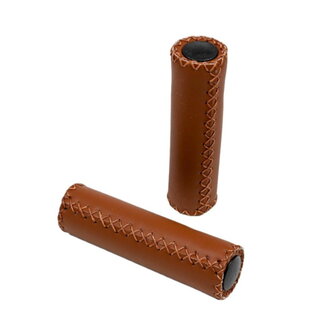 Benson Fietshandvatten Set - Kunstleer - 125 mm - Cognac Bruin