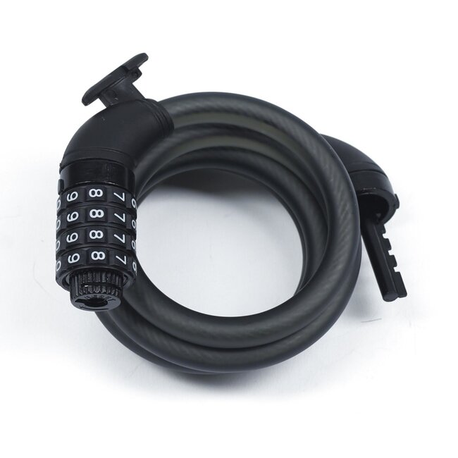 Xolid Kabelslot - Cijferslot - 4-cijferig - Ø 12 mm - 120 cm - Zwart