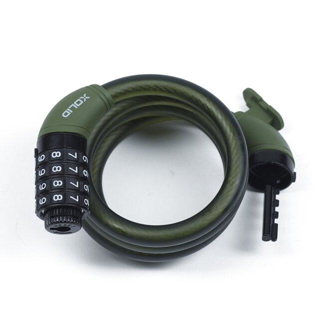 Xolid Kabelslot - Cijferslot - 4-cijferig - Ø 12 mm - 120 cm - Groen