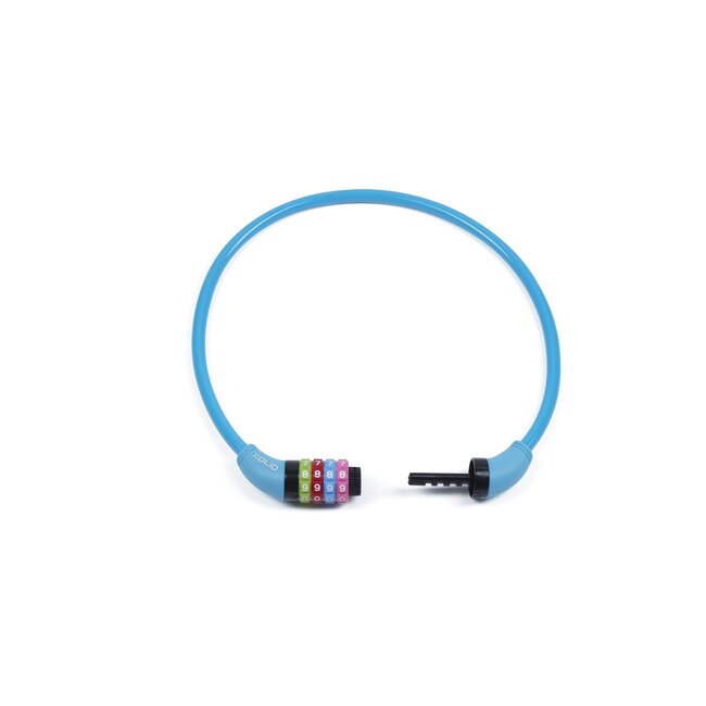 Xolid Kabelslot - Cijferslot - 4-cijferig - Ø 10 mm - 65 cm - Blauw
