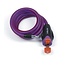 Xolid Kabelslot - spatwaterdicht - slagvast - 12 mm x 120 cm - paars - inclusief 3 sleutels