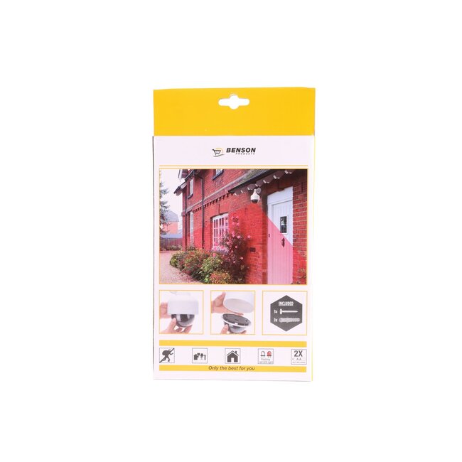 Benson Dummy beveiligingscamera - knipperende LED - dome model - binnen en buiten