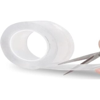 Benson Dubbelzijdige tape - Nano - 20 mm x 2 meter - Herbruikbaar en afwasbaar