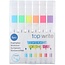 Top Write Markeerstiften - Geschuinde Punt - Waterbasis - 6 Kleuren - 6 Stuks