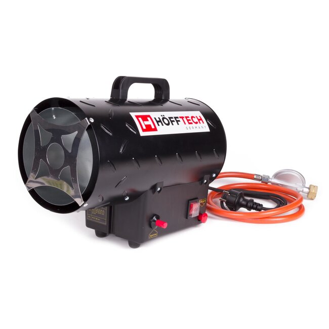 Hofftech Krachtige mobiele gasheater - 15 kW - oververhittingsbeveiliging - ideaal voor bouwplaatsen en evenementen