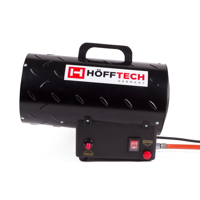 Hofftech Krachtige mobiele gasheater - 15 kW - oververhittingsbeveiliging - ideaal voor bouwplaatsen en evenementen
