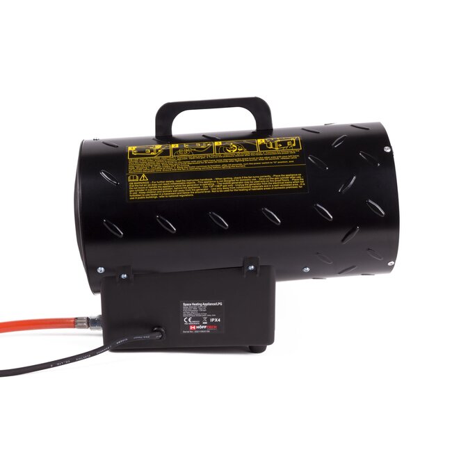 Hofftech Krachtige mobiele gasheater - 15 kW - oververhittingsbeveiliging - ideaal voor bouwplaatsen en evenementen