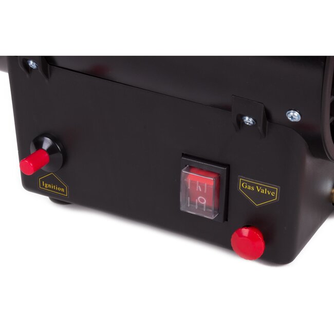 Hofftech Krachtige mobiele gasheater - 15 kW - oververhittingsbeveiliging - ideaal voor bouwplaatsen en evenementen