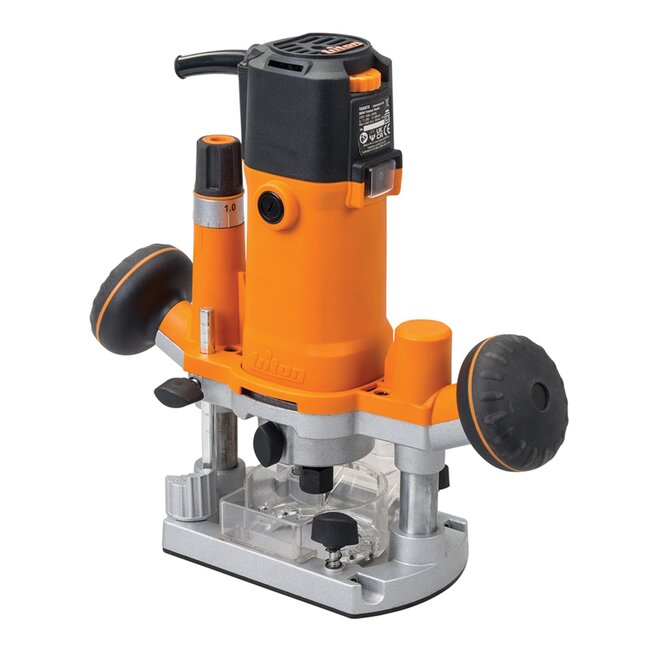 Silverline Bovenfrees - metaal/kunststof - variabele snelheid en zachte start - 0-40 mm diepte - zwart - 880 W - precisiewerk