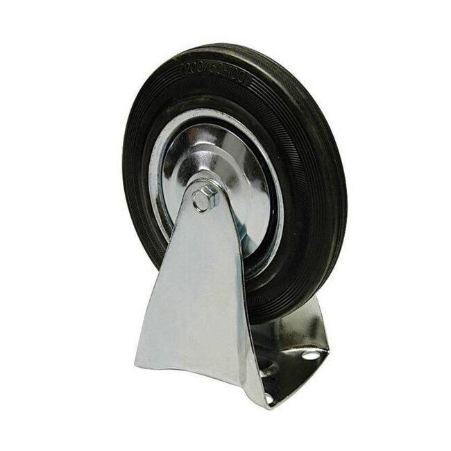 Benson Bokwiel - 200 mm - Slijtvast rubber - Draagvermogen 205 kg - Verzinkt staal