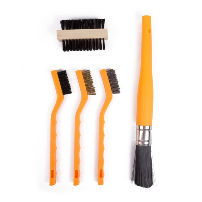 Benson 5-delige staalborstelset - ergonomische handvatten - diverse materialen roestvrij maken