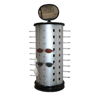 Benson Zilveren brillenstandaard - ruimte voor 36 brillen - stijlvol en duurzaam