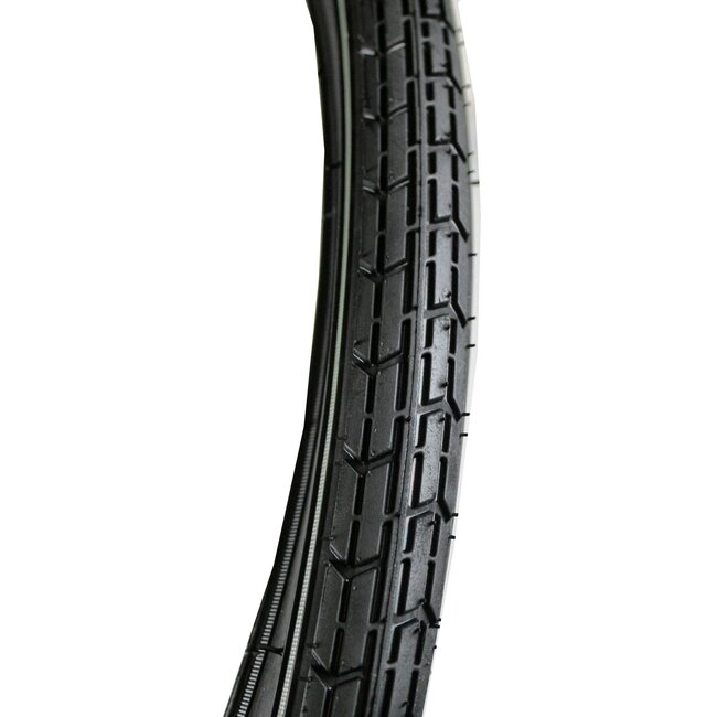 Benson Retro buitenband - Zwart met witte bies - 28 inch - Stijlvol en duurzaam