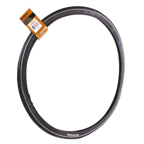 Benson Buitenband 28 inch x 1 1/2 met Witte Lijn - Actie Benson Buitenband 28 inch x 1 1/2 met Witte Lijn - Actie