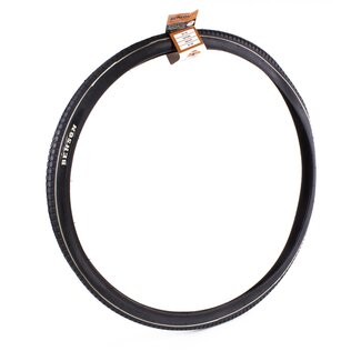 Benson Retro buitenband - witte lijn - reflectie - 28 x 1 1/2 - zwart