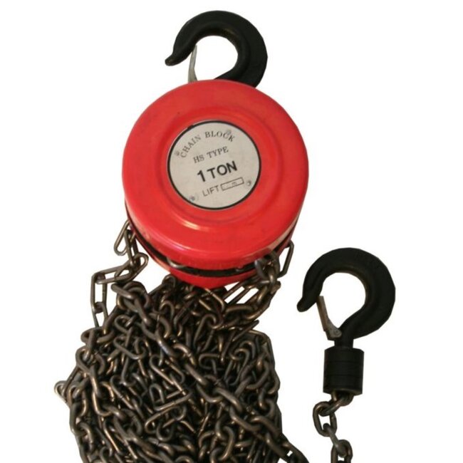 Benson Kettingtakel - 1000 kg - 2,5 meter hefhoogte - robuuste ketting