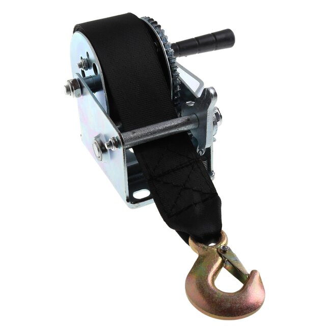 Benson Handlier - 360 kg trekkracht - 6 meter band met haak - Verzinkt - CE keurmerk