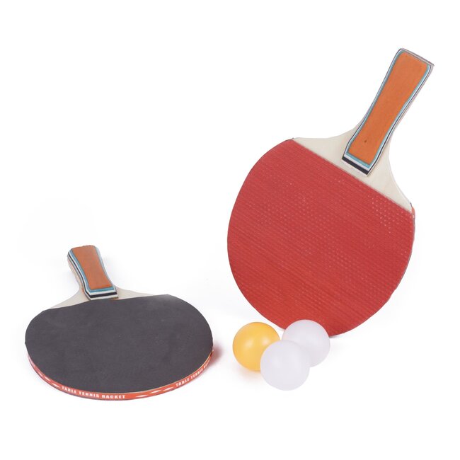 Benson Complete tafeltennisset - 2 batjes - 3 ballen - inclusief etui - ideaal voor beginners en vakantie