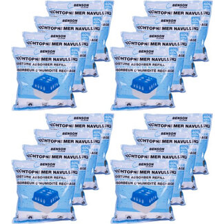 Benson Vochtopnemer navulling - 400 gram - 16 stuks - langdurige werking