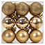 REA Kerstballen Set - Kunststof - Diverse Maten - Goud & Rosé Goud - 100-delig