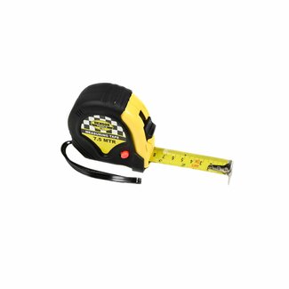 Benson Rolmaat - Meetlint Rubber - 7.5 meter - 25 mm - Lichtgewicht - Manueel vergrendelsysteem