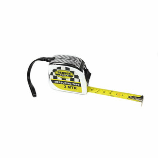 Benson Rolmaat - Meetlint - Chroom - 3 meter - 16 mm - Slijtvast - Robuust