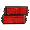 Benson Reflector - Rechthoek - 100 x 40 mm - Rood - 2 stuks Benson Reflector - Rechthoek - 100 x 40 mm - Rood - 2 stuks