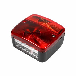 Benson Vierkant aanhangwagen achterlicht - multifunctioneel - 95 x 105 x 50 mm - exclusief lampen