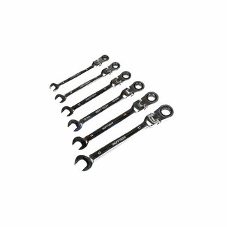 Hofftech Steek- en ringratel met draaibare kop - 8 mm tot 17 mm