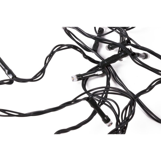 Benson LED lichtsnoer - warm wit - 200 LED - 25 meter - IP44 - met timer en dimmer