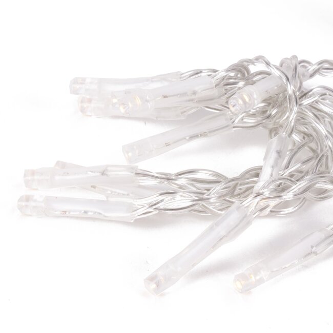 Benson Warm wit LED lichtgordijn - 154 LED's - 1.5 x 1.3 meter - IP44 - Binnen en buiten gebruik