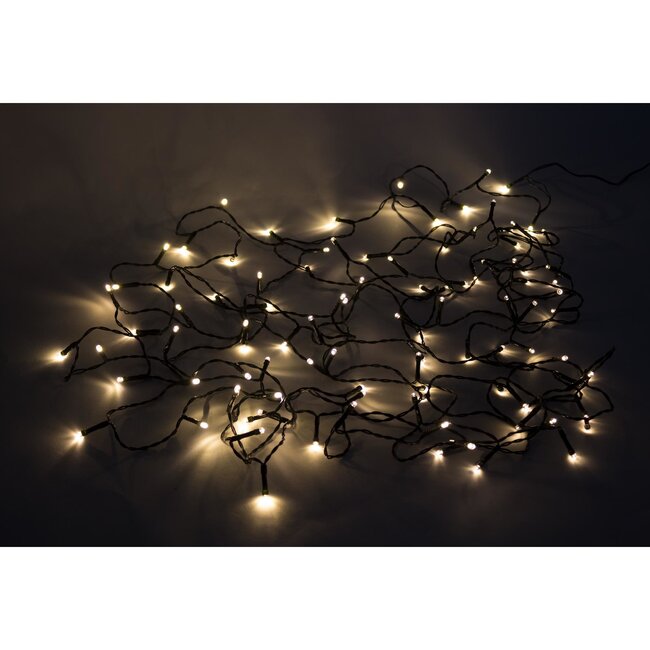 Benson LED lichtsnoer - warm wit - 100 LED's - 11,2 meter - IP44 - binnen en buiten