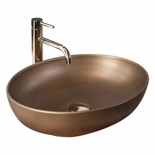 REA Villa Opzetwastafel - Waskom - 51.5 x 39.5 x 11 cm - Old Gold REA Villa Opzetwastafel - Waskom - 51.5 x 39.5 x 11 cm - Old Gold