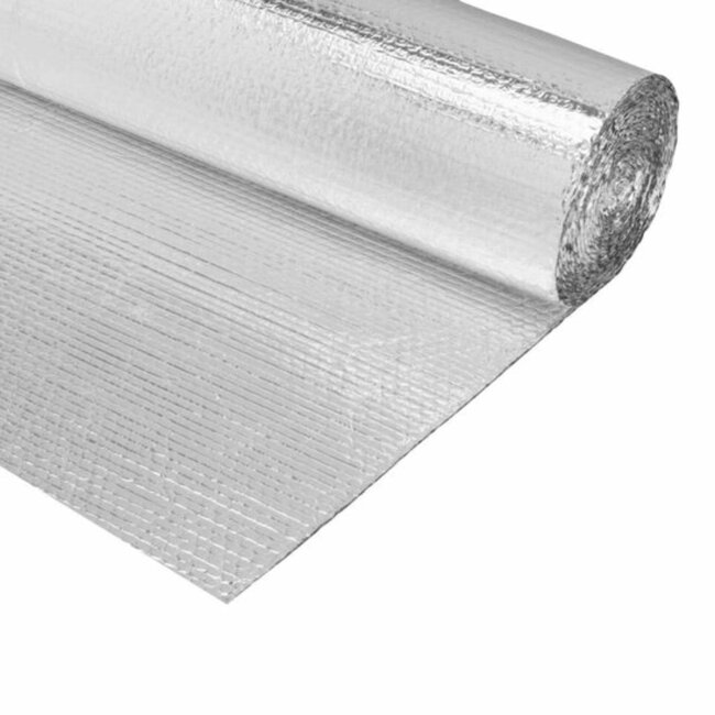 Deltafix Radiatorfolie - Hoogwaardige aluminium - 90% warmtereflectie - 250 x 45 cm - Zilver