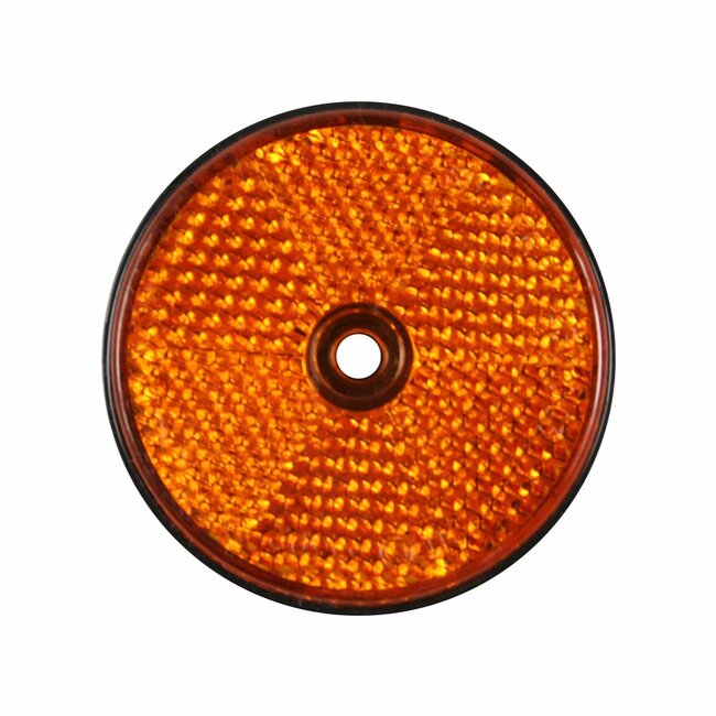 Benson Ronde reflector met schroefbevestiging - 60 mm - oranje - E4-gekeurd