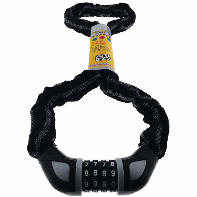 Stahlex Cijferslot - Gehard Staal - Reflecterende Canvas Hoes - 120 cm - Zwart