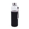 Benson Drinkfles - Glas met Zwarte Hoes - 500 ml Benson Drinkfles - Glas met Zwarte Hoes - 500 ml