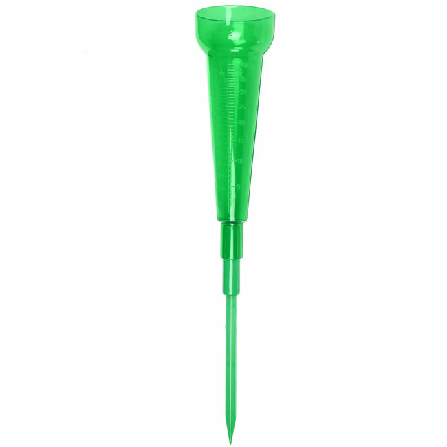 Benson Regenmeter - Liter en mm Aanduiding - Groen - Inclusief Spies - 24 cm