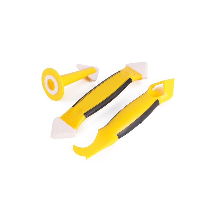 Benson Kitspatelset - Voegstrijker - Flexibel Kunststof - Diverse Profielen - 3-delig