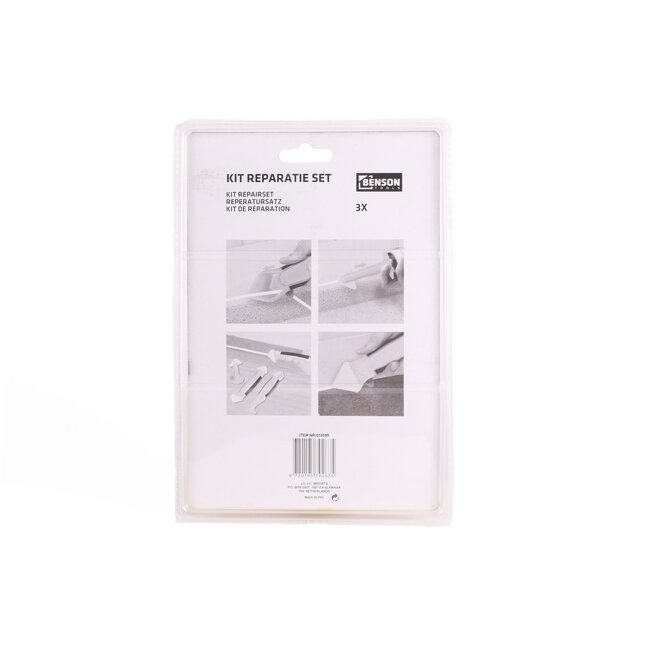 Benson Kitspatelset - Voegstrijker - Flexibel Kunststof - Diverse Profielen - 3-delig