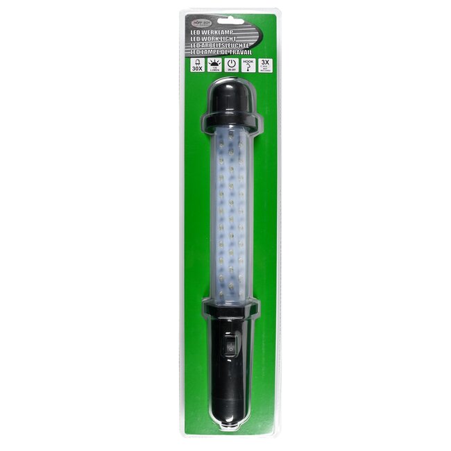 Hofftech Draadloze LED-werklamp met haak - 130 lumen - 12000 kelvin - 3 x AAA