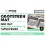 Benson Vierkante gootsteenmat - PVC - 25 x 29 cm - Grijs - Beschermend en stijlvol