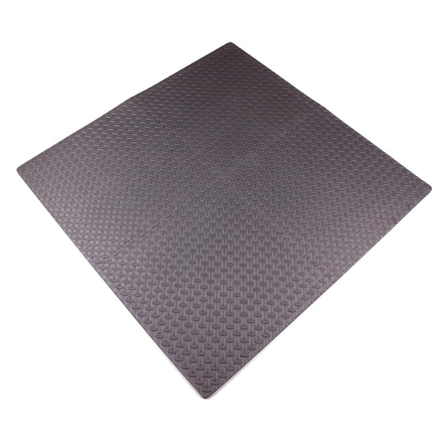 Benson Puzzelmat - Foam Vloertegels - Afneembare Zijkanten - 60 x 60 cm - 4 stuks - Antraciet Grijs